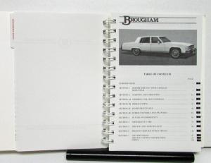 1989 Cadillac Brougham Operator Owners Manual Original