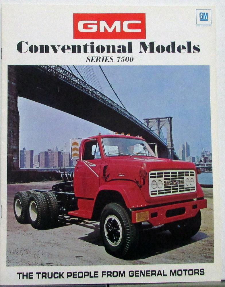 1971 GMC 7500 Series Trucks Conventional Models Sales Brochure Original