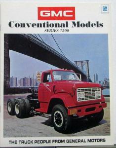 1971 GMC 7500 Series Trucks Conventional Models Sales Brochure Original