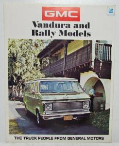 1971 GMC Vandura and Rally Models Van Truck Sales Folder Original