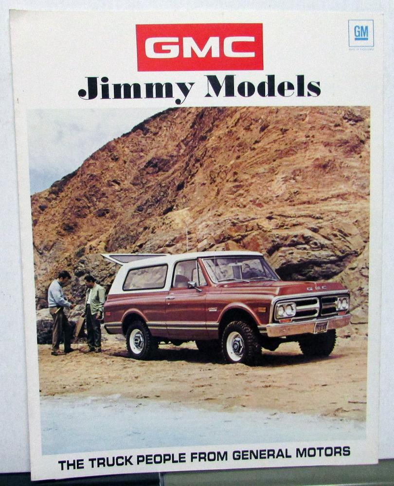 1971 GMC Jimmy Model Truck Sales Brochure Folder Original
