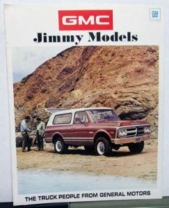 1971 GMC Jimmy Model Truck Sales Brochure Folder Original