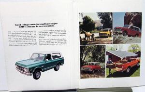 1971 GMC Jimmy Model Truck Sales Brochure Folder Original