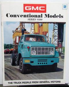 1971 GMC Series 9500 Truck Conventional Models Sales Brochure Original