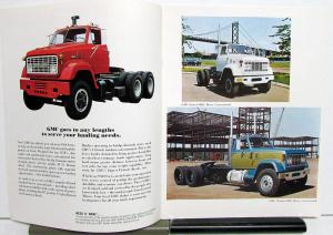 1971 GMC Series 9500 Truck Conventional Models Sales Brochure Original