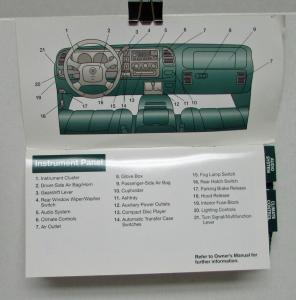 1999 Cadillac Escalade Customer Convenience Guide Original