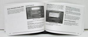 2003 Cadillac CTS Operator Owners Manual Original