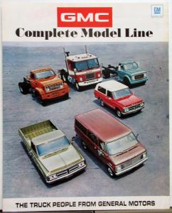 1971 GMC Truck Complete Model Line Sales Folder Original