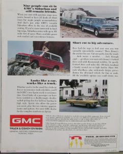 1971 GMC Truck Complete Model Line Sales Folder Original