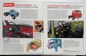 1972 GMC Conventional & Steel Tilt Truck Models Sales Brochure Original