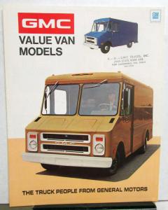 1972 GMC Value Van Models 1500 2500 3500 Sales Brochure Folder Original