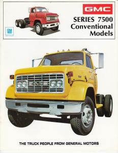 1973 GMC Series 7500 Conventional Model Truck Sales Brochure Original