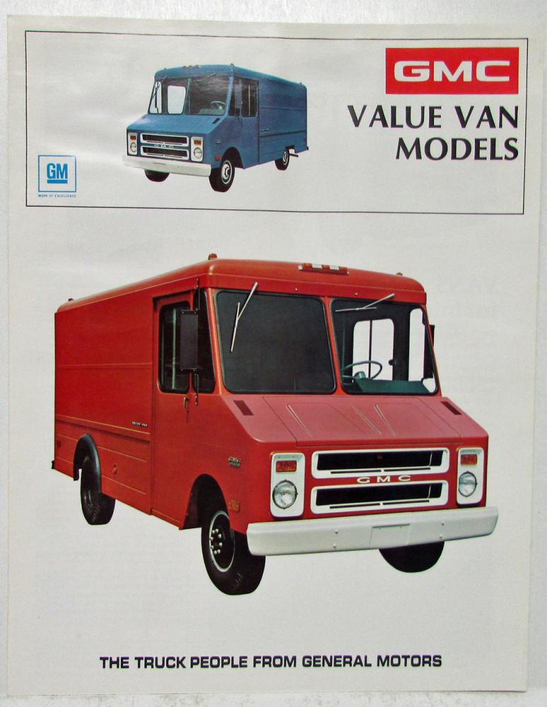 1973 GMC Value Van P 1500 2500 3500 Trucks Models Sales Brochure Folder Original
