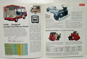 1973 GMC Value Van P 1500 2500 3500 Trucks Models Sales Brochure Folder Original