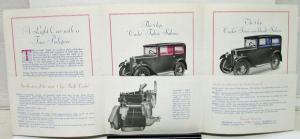 1931 Swift Cadet Fabric & Semi Coachbuilt Saloon ENG Car Sale Folder Prices Orig