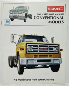 1973 GMC 5000 6000 6500 Series Conventional Truck Model Sales Brochure Original