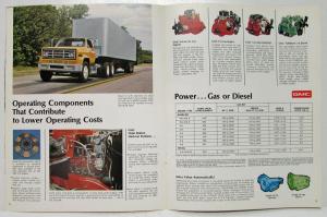 1973 GMC 5000 6000 6500 Series Conventional Truck Model Sales Brochure Original