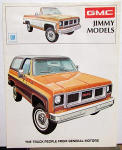 1973 GMC Jimmy Truck Models Sales Brochure Folder Original