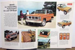 1973 GMC Jimmy Truck Models Sales Brochure Folder Original
