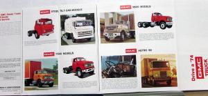1974 GMC Jimmy Sprint Pickups Suburban Trucks Full Line Sales Mailer Folder Orig