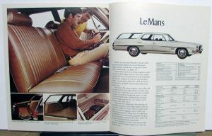 1971 Pontiac Station Wagons Grand Safari LeMans Features Options Sales Brochure