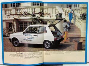 1983 Talbot Samba LS AL GL GLS Cabriolet Car FRENCH Text Sales Brochure Original