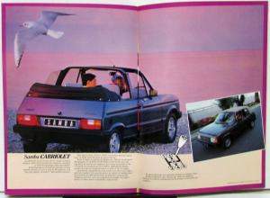 1983 Talbot Samba LS AL GL GLS Cabriolet Car FRENCH Text Sales Brochure Original