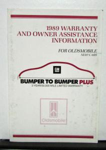 1989 Pontiac Grand Am Operator Owners Manual Original