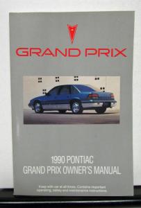 1990 Pontiac Grand Prix Operator Owner Manual Original