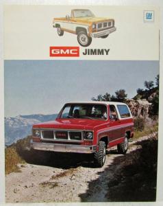 1974 GMC Jimmy Trucks Sales Brochure Folder Original
