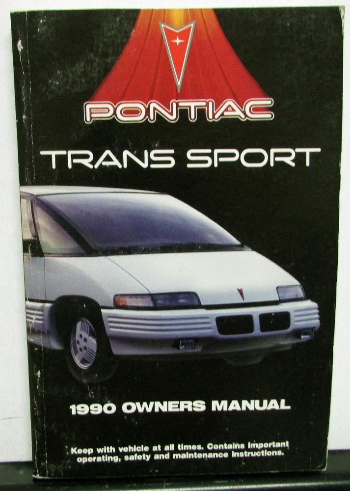 1990 Pontiac Trans Sport Operator Owner Manual Original