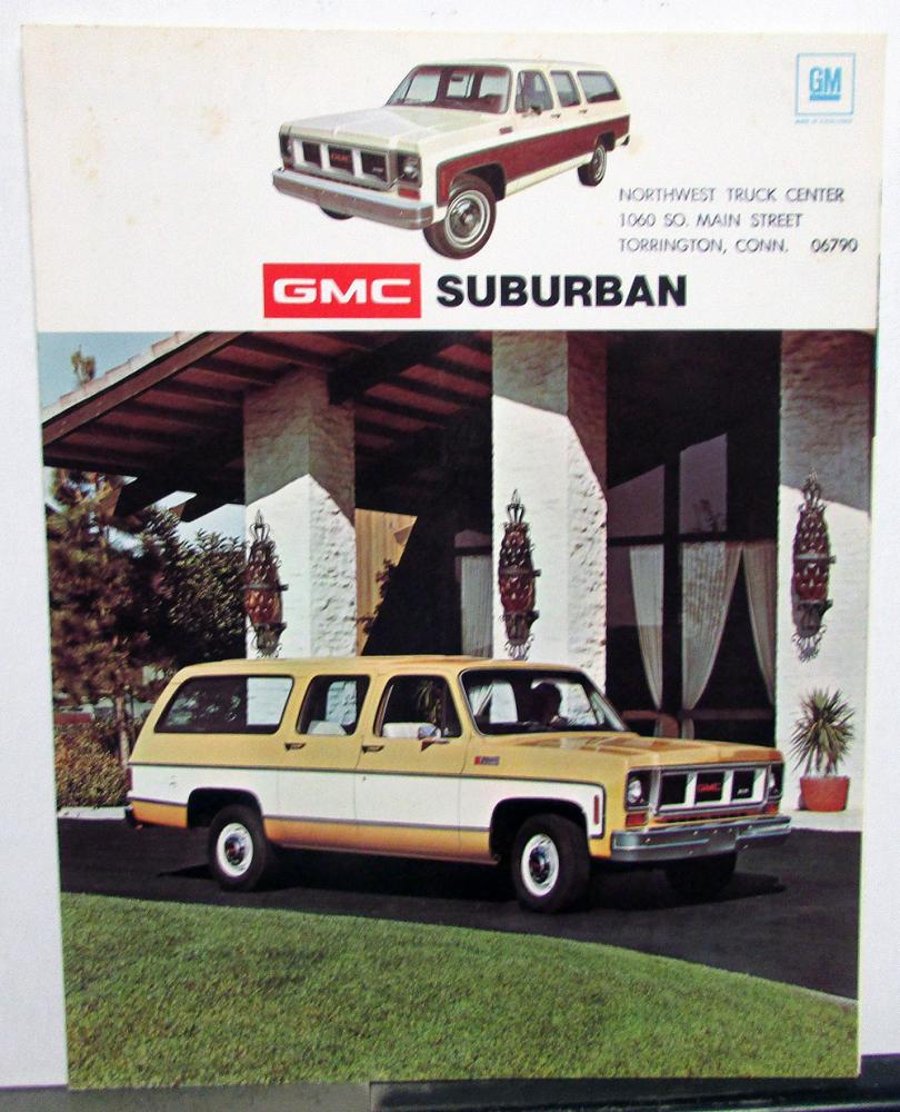 1974 GMC Suburban Trucks Sales Brochure Folder Original