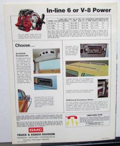 1974 GMC Suburban Trucks Sales Brochure Folder Original