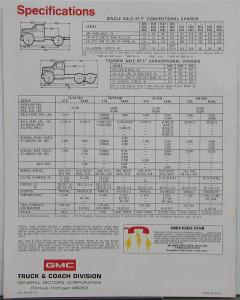 1974 GMC 5000 6000 6500 Series Medium Duty Trucks Sales Brochure Original