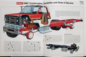 1974 GMC 5000 6000 6500 Series Medium Duty Trucks Sales Brochure Original