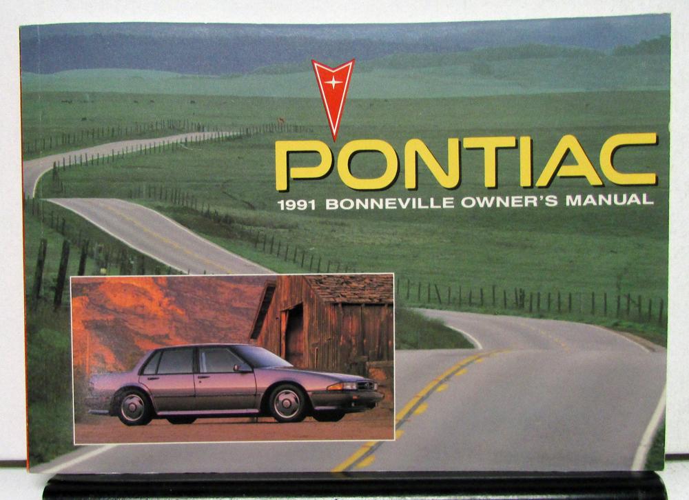 1991 Pontiac Bonneville Operator Owner Manual Original