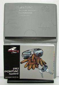 1993 Pontiac Sunbird Operator Owner Manual Original W/Softcover