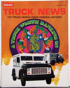 1974 GMC Truck News Armored Trk School Bus GMC Mgt College June July Original
