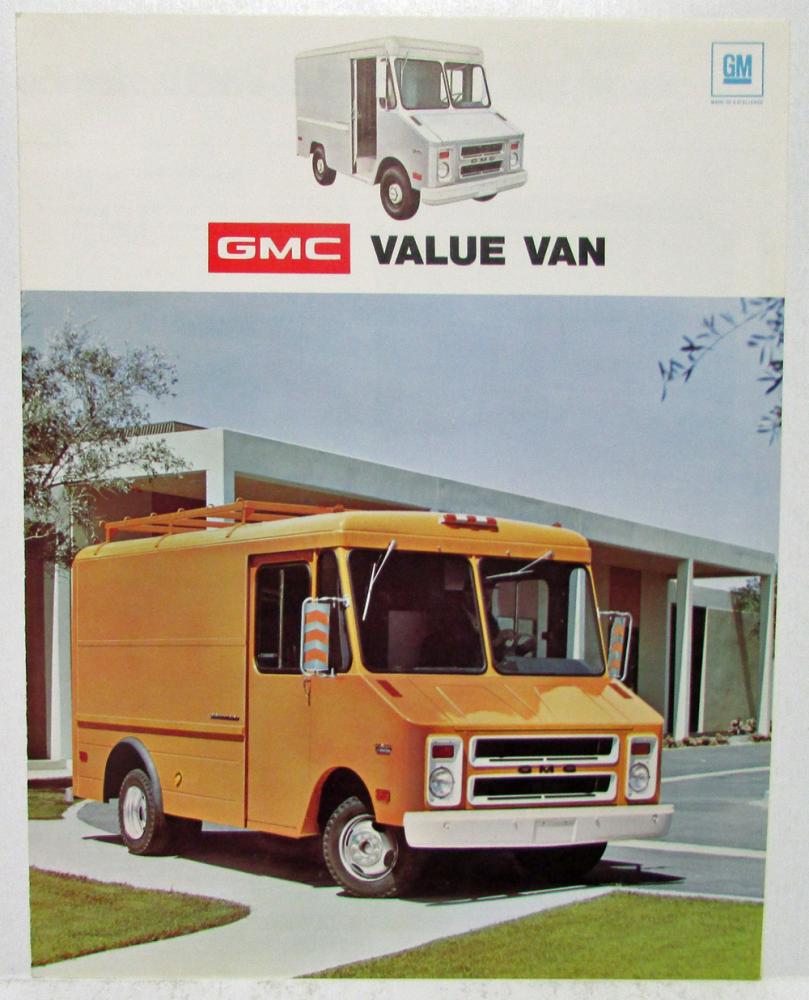 1974 GMC Value Van Truck Sales Brochure Folder Original
