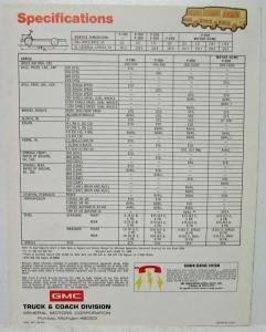 1974 GMC Value Van Truck Sales Brochure Folder Original