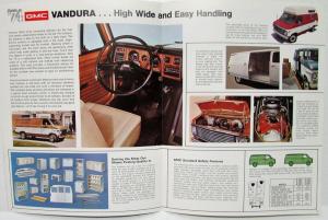 1974 GMC Vandura Trucks Sales Brochure Folder Original