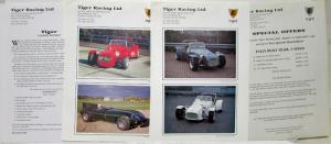 Tiger Super Six Race Sports Car ENGLAND Sales Folder & Photo Sheets Original