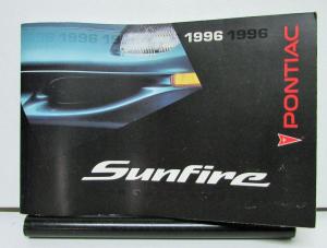 1996 Pontiac Sunfire Operator Owners Manual Original