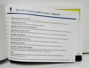 1997 Pontiac Sunfire Operator Owner Manual Original