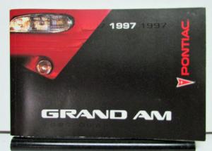 1997 Pontiac Grand Am Operator Owner Manual Original