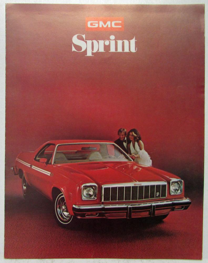 1975 GMC Sprint High Sierra Sales Brochure Folder Original