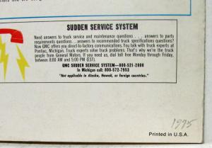 1975 GMC Sprint High Sierra Sales Brochure Folder Original
