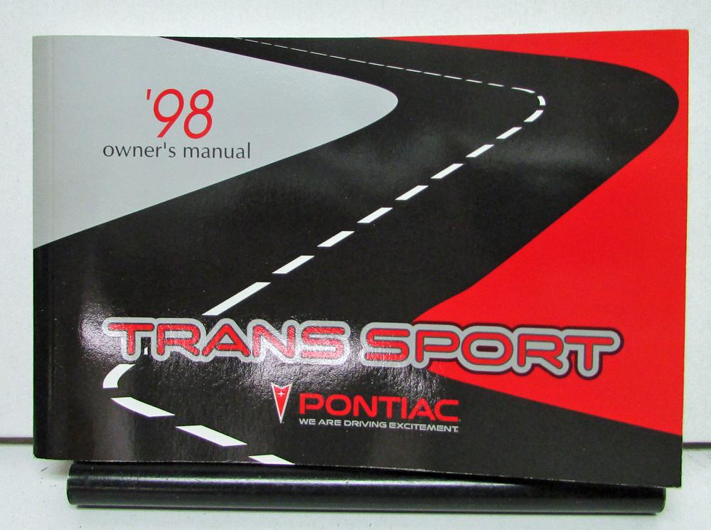 1998 Pontiac Trans Sport Operator Owners Manual Original