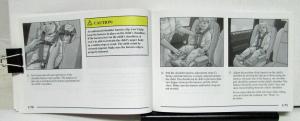 2001 Pontiac Montana Operator Owners Manual Original