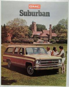 1975 GMC Suburban Sierra Classic Truck Sales Brochure Folder Original